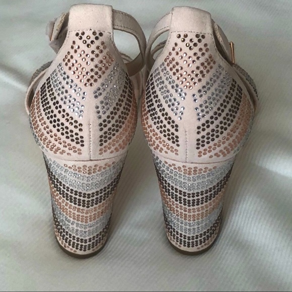 Call It Spring beige suede studded heels - Picture 2 of 10